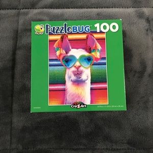 B1 NWOT PuzzleBug 100 Piece Llama